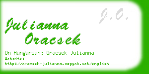 julianna oracsek business card